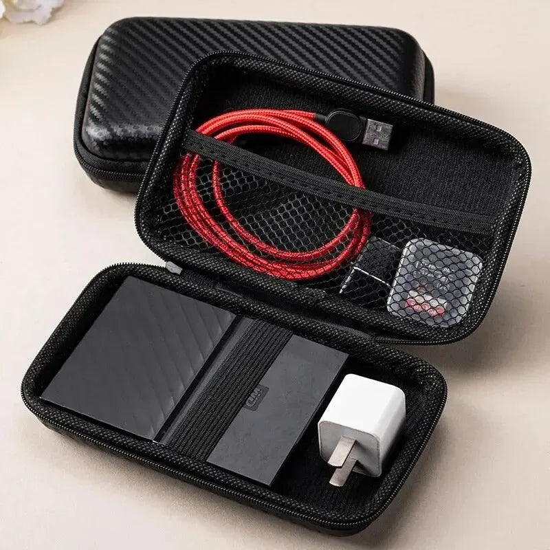 Mini Zipper Case for Tech Gadgets Charger