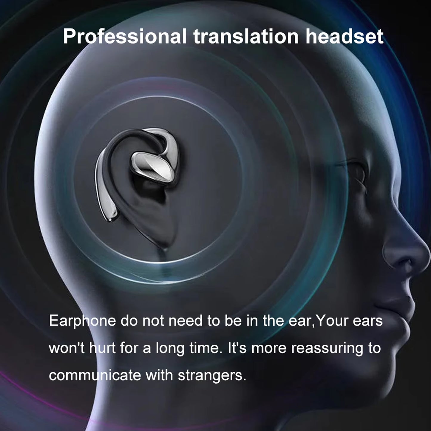 M8 Language Translator Earbuds Smart 144 Languages High Accuracy Wireless Bluetooth Two Way Translator Device