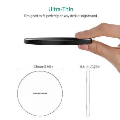 Wireless Charger 15W Fast Charge Aluminum Wireless Charging Pad for All Devices 